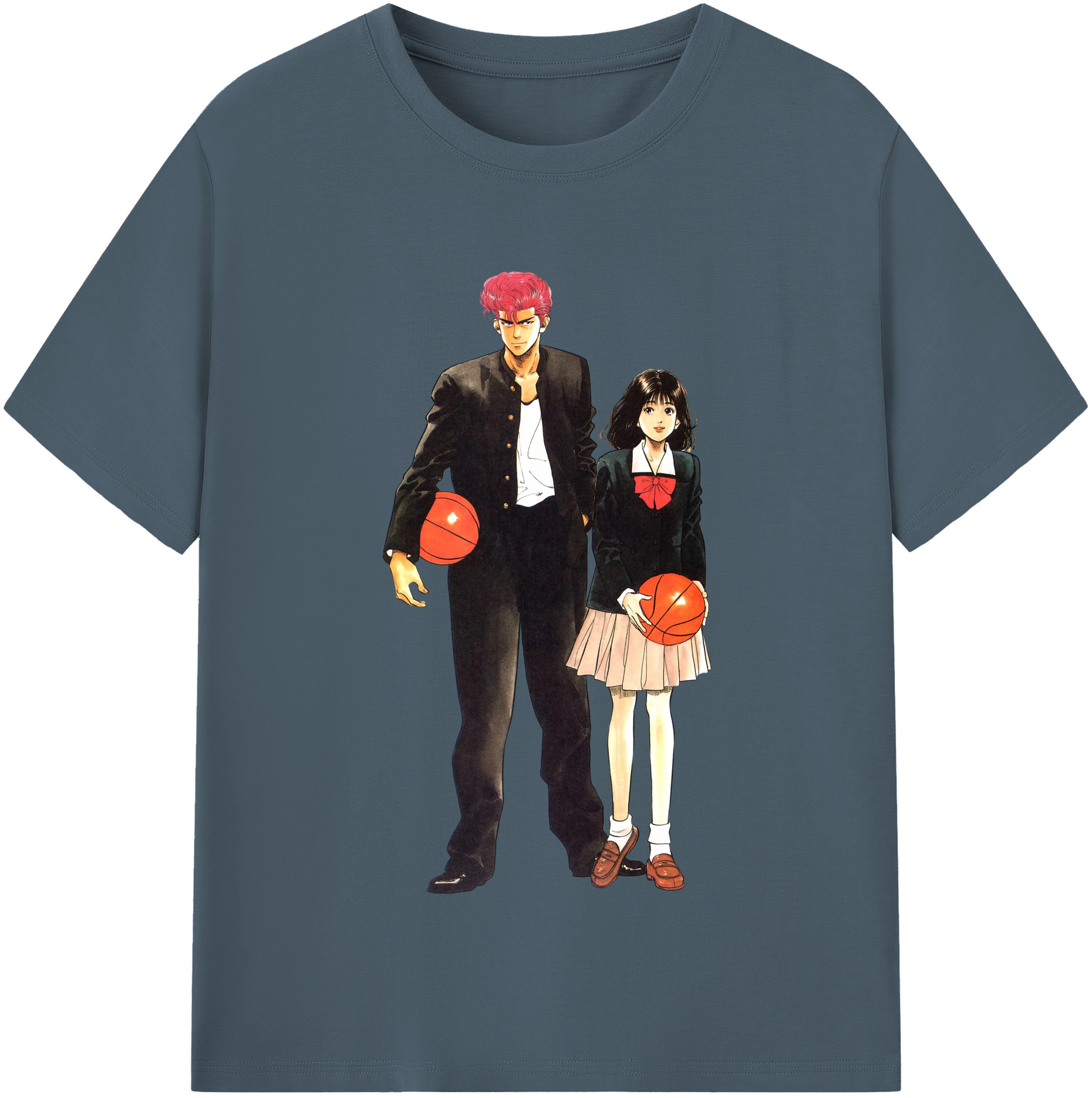 （画像用） SLAM DUNK／スラムダンク 綿100％半袖Tシャツ（フロントプリント）